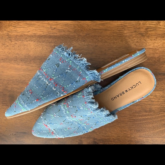 LUCKY BRAND Denim Flats NEW Sz 7.5 - Picture 4 of 8